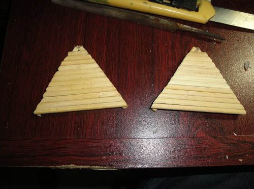 筷子DIY手工制作图片 小木屋的制作方法