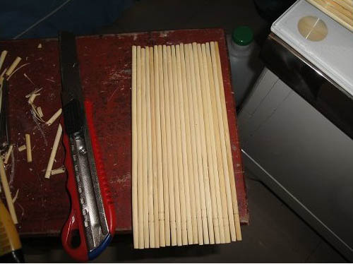 筷子DIY手工制作图片 小木屋的制作方法